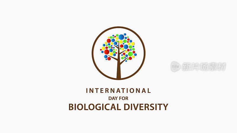 International Day for Biological Diversity. Vector illustration